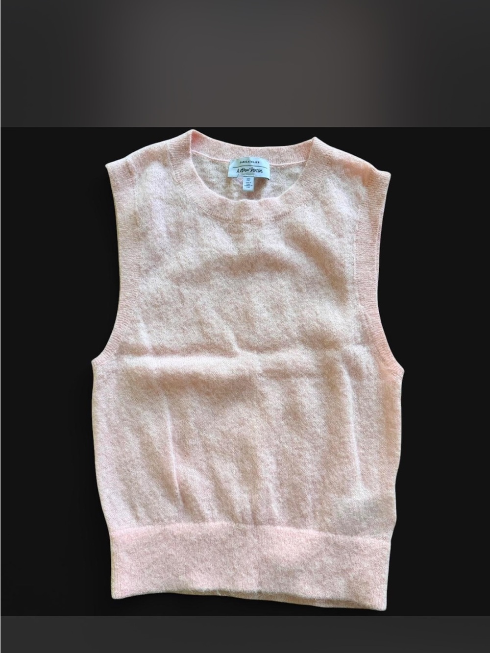 & Other Stories Pale Pink wool Sleeveless Knit Shell